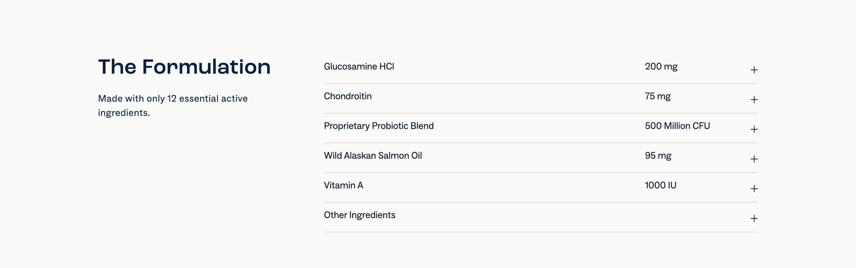 Ingredients / How-to-Use section from Dog Is Human, a pet Shopify store — desktop screenshot