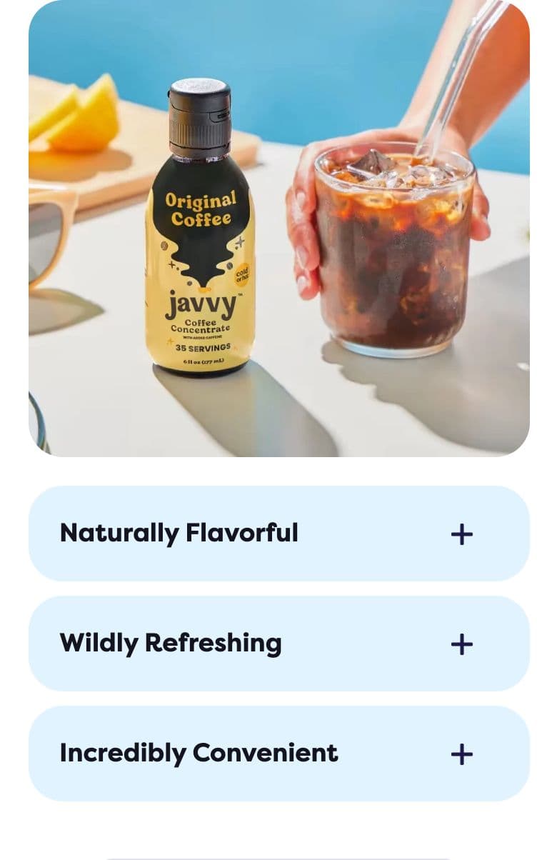Image with Text section from Javvy Coffee, a food & beverage Shopify store — mobile screenshot
