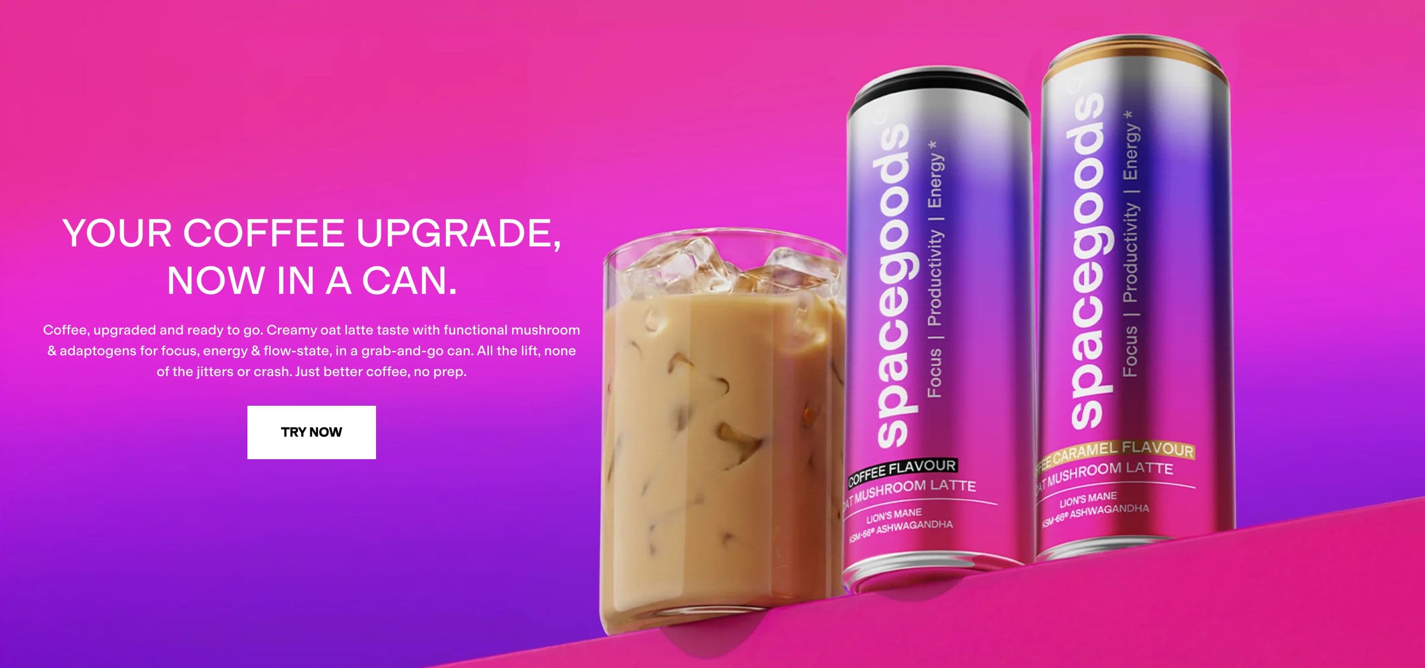 Image with Text section from Spacegoods, a supplements & wellness Shopify store — desktop screenshot