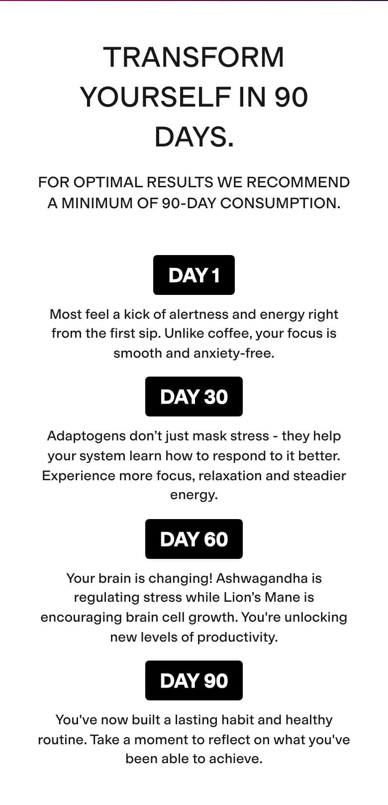 Product Description section from Spacegoods, a supplements & wellness Shopify store — mobile screenshot